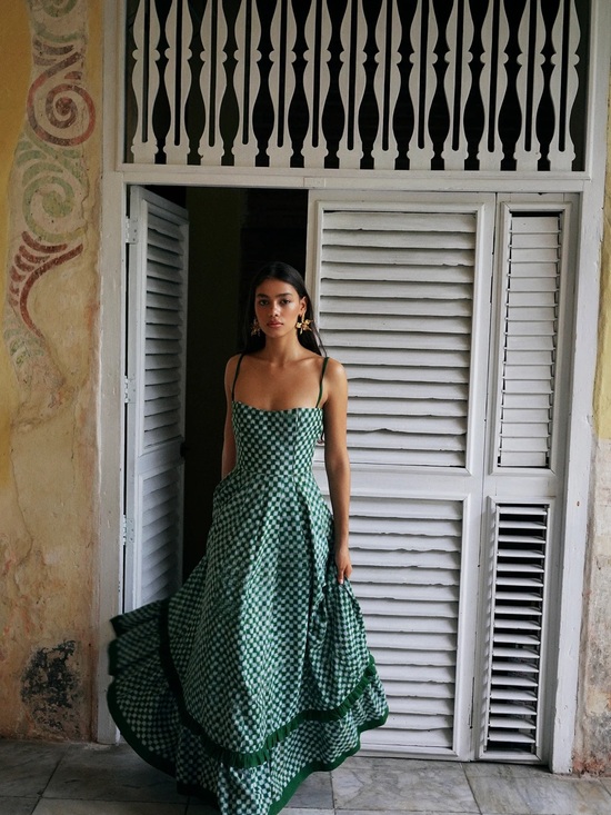 De Castro Dresses & Skirts - NWT! Checkmate Maxi Dress with Spaghetti Straps